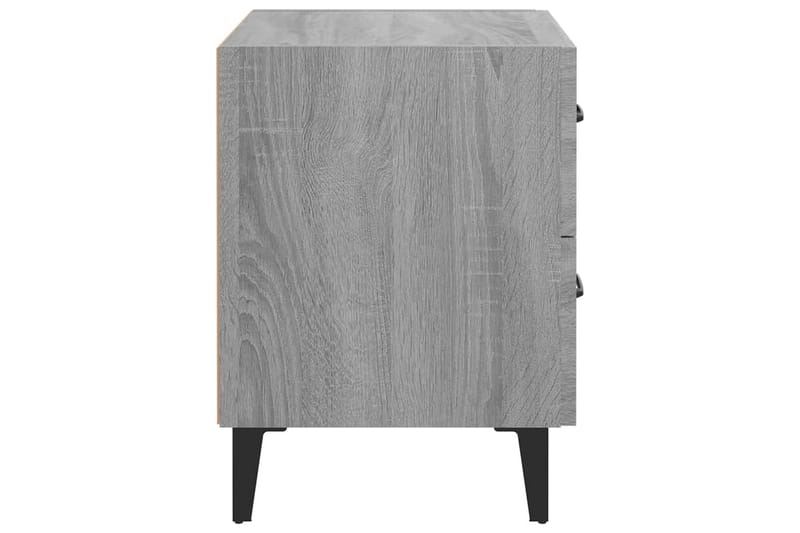 beBasic Nattbord grå sonoma 40x35x47,5 cm - GrÃ¥ - Møbler - Bord - Avlastningsbord - Sengebord & nattbord