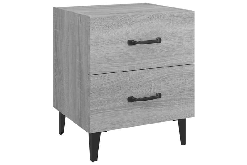 beBasic Nattbord grå sonoma 40x35x47,5 cm - GrÃ¥ - Møbler - Bord - Avlastningsbord - Sengebord & nattbord