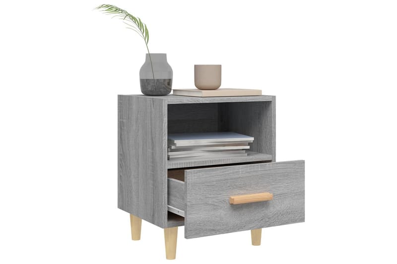 beBasic Nattbord grå sonoma 40x35x47 cm - GrÃ¥ - Møbler - Bord - Avlastningsbord - Sengebord & nattbord