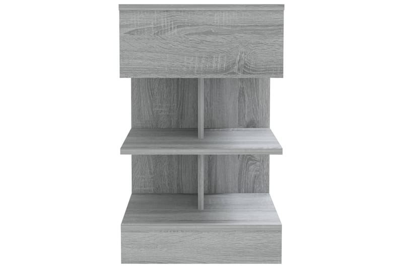 beBasic Nattbord grå sonoma 40x35x65 cm konstruert tre - GrÃ¥ - Møbler - Bord - Avlastningsbord - Sengebord & nattbord