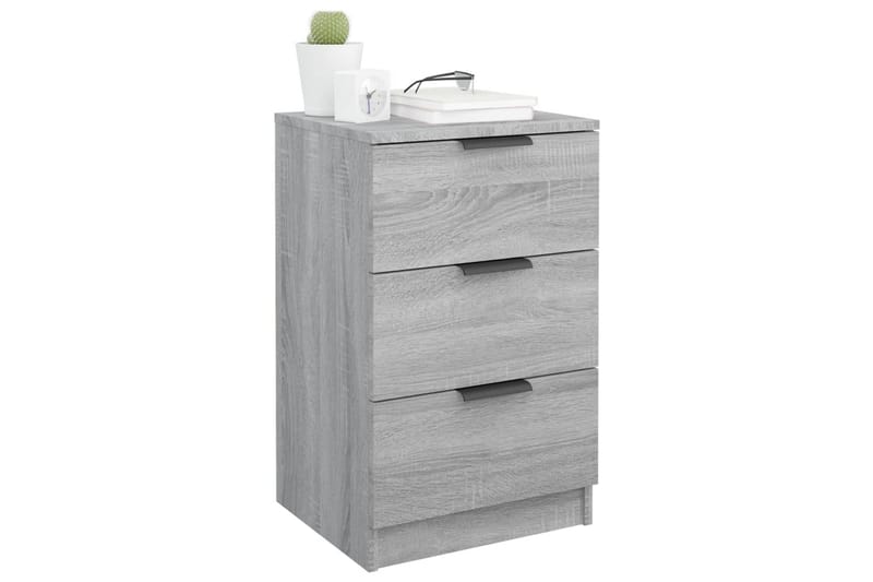 beBasic Nattbord grå sonoma 40x36x65 cm - GrÃ¥ - Møbler - Bord - Avlastningsbord - Sengebord & nattbord