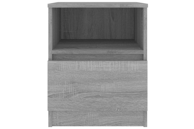 beBasic Nattbord grå sonoma 40x40x50 cm konstruert tre - GrÃ¥ - Sengebord & nattbord
