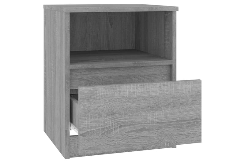 beBasic Nattbord grå sonoma 40x40x50 cm konstruert tre - GrÃ¥ - Sengebord & nattbord