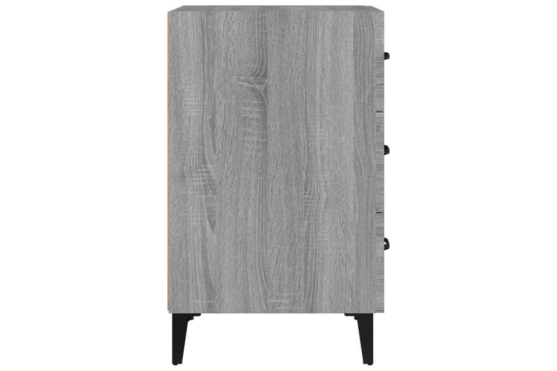 beBasic Nattbord grå sonoma 40x40x66 cm konstruert tre - GrÃ¥ - Møbler - Bord - Avlastningsbord - Sengebord & nattbord