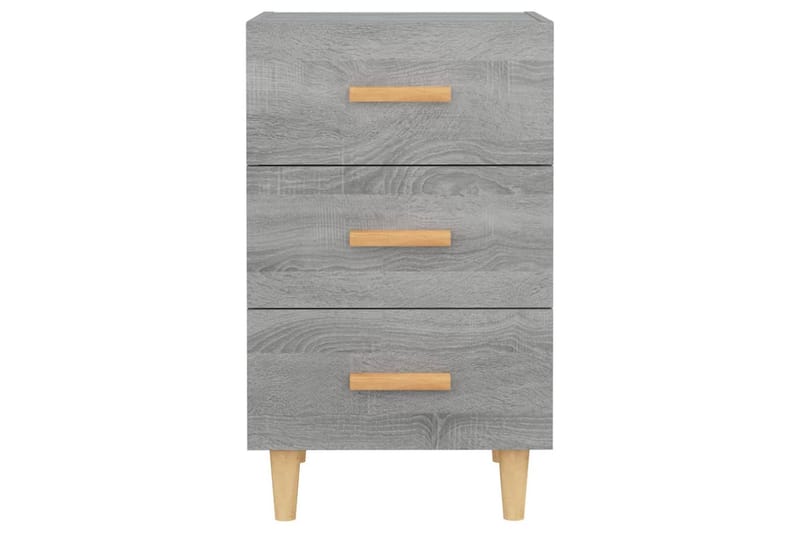 beBasic Nattbord grå sonoma 40x40x66 cm konstruert tre - GrÃ¥ - Møbler - Bord - Avlastningsbord - Sengebord & nattbord