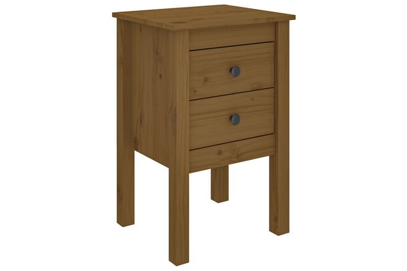 beBasic Nattbord honningbrun 40x35x61,5 cm heltre furu - Brun - Møbler - Bord - Avlastningsbord - Sengebord & nattbord