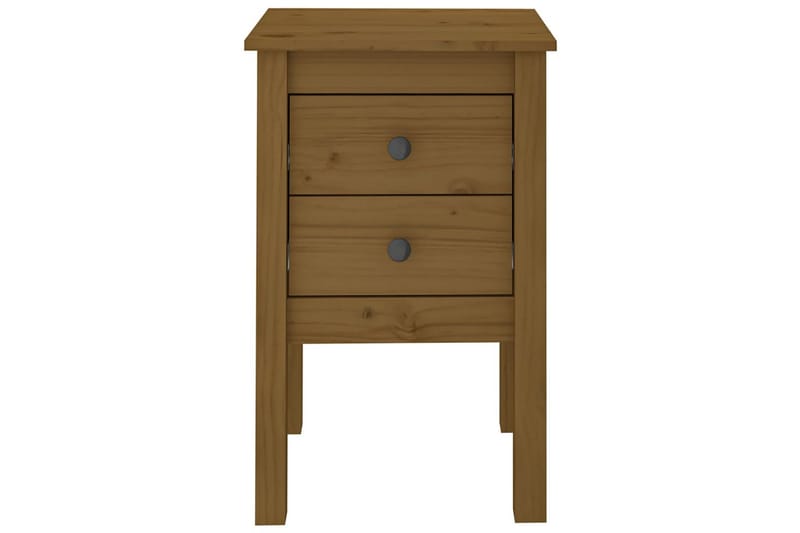 beBasic Nattbord honningbrun 40x35x61,5 cm heltre furu - Brun - Møbler - Bord - Avlastningsbord - Sengebord & nattbord
