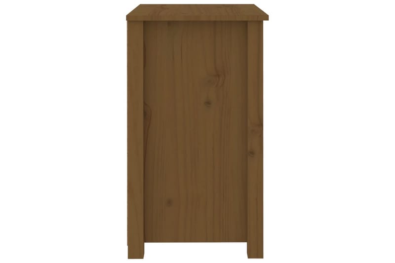 beBasic Nattbord honningbrun 50x35x61,5 cm heltre furu - Brun - Møbler - Bord - Avlastningsbord - Sengebord & nattbord