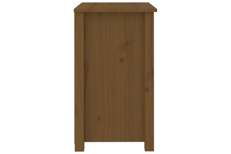 beBasic Nattbord honningbrun 50x35x61,5 cm heltre furu - Brun - Sengebord & nattbord