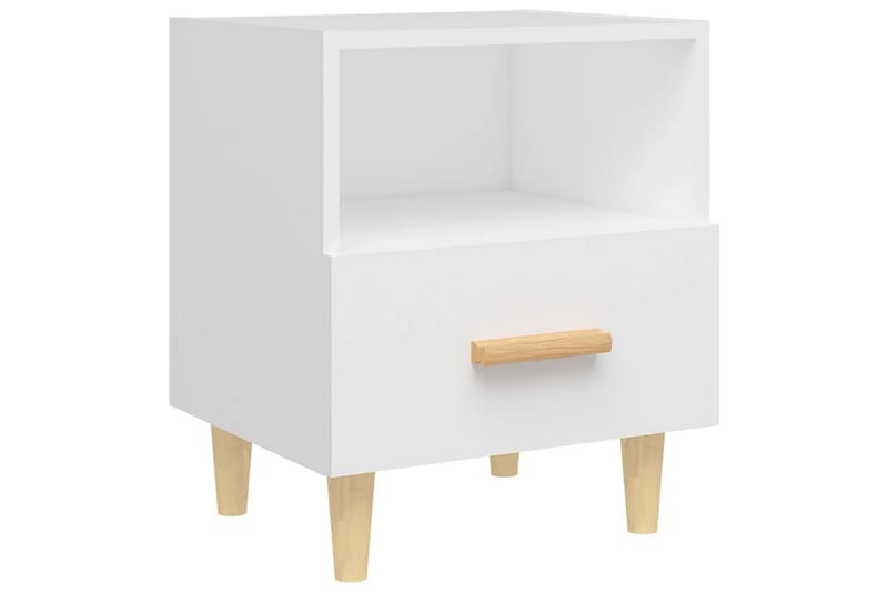 beBasic Nattbord hvit 40x35x47 cm - Hvit - Møbler - Bord - Avlastningsbord - Sengebord & nattbord