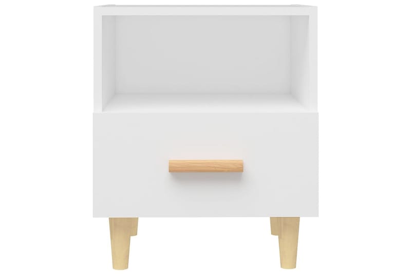 beBasic Nattbord hvit 40x35x47 cm - Hvit - Møbler - Bord - Avlastningsbord - Sengebord & nattbord