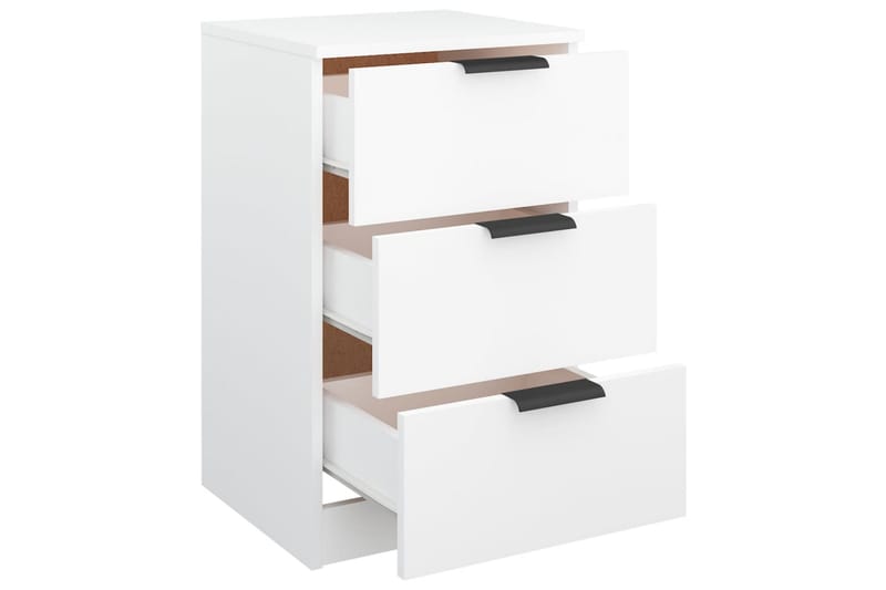 beBasic Nattbord hvit 40x36x65 cm - Hvit - Møbler - Bord - Avlastningsbord - Sengebord & nattbord