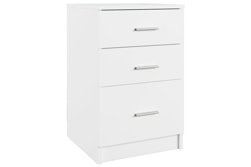 beBasic Nattbord hvit 40x40x63 cm konstruert tre - Hvit - Møbler - Bord - Avlastningsbord - Sengebord & nattbord