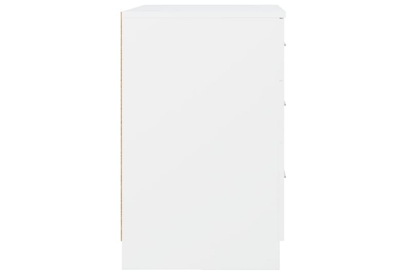 beBasic Nattbord hvit 40x40x63 cm konstruert tre - Hvit - Møbler - Bord - Avlastningsbord - Sengebord & nattbord