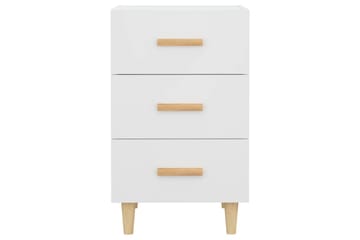 beBasic Nattbord hvit 40x40x66 cm konstruert tre - Hvit - Møbler - Bord - Avlastningsbord - Sengebord & nattbord