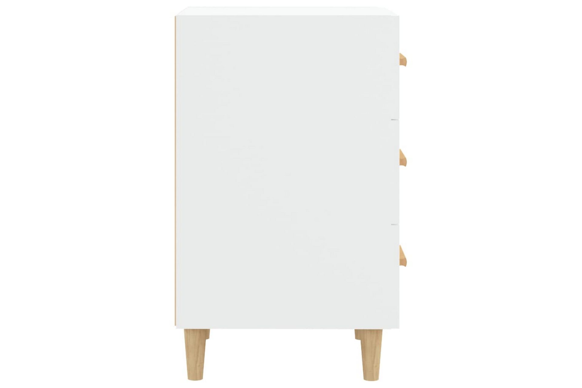 beBasic Nattbord hvit 40x40x66 cm konstruert tre - Hvit - Møbler - Bord - Avlastningsbord - Sengebord & nattbord