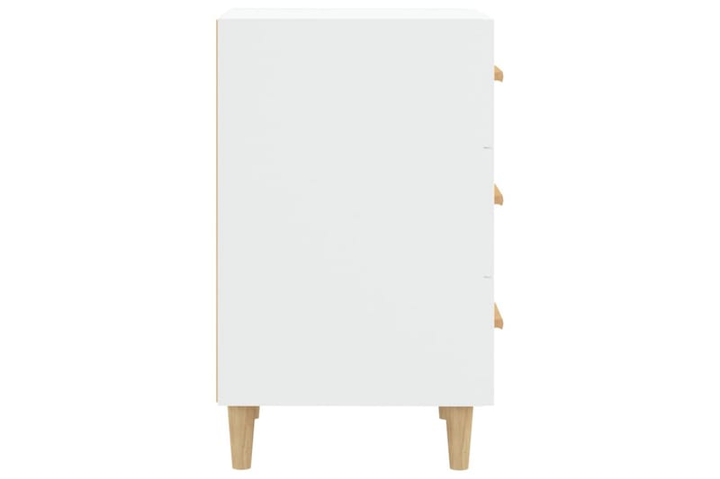 beBasic Nattbord hvit 40x40x66 cm konstruert tre - Hvit - Sengebord & nattbord