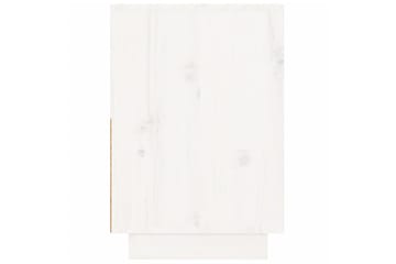 beBasic Nattbord hvit 60x34x51 heltre furu - Hvit - Møbler - Bord - Avlastningsbord - Sengebord & nattbord