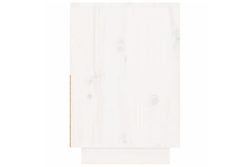beBasic Nattbord hvit 60x34x51 heltre furu - Hvit - Møbler - Bord - Avlastningsbord - Sengebord & nattbord