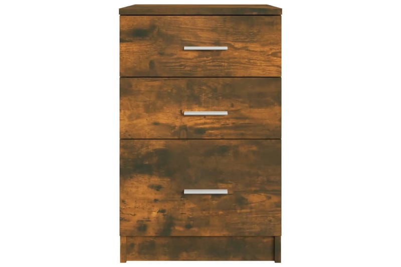 beBasic Nattbord røkt eik 40x40x63 cm konstruert tre - Brun - Møbler - Bord - Avlastningsbord - Sengebord & nattbord
