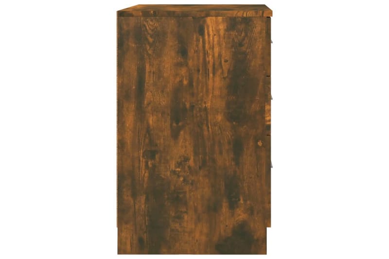 beBasic Nattbord røkt eik 40x40x63 cm konstruert tre - Brun - Møbler - Bord - Avlastningsbord - Sengebord & nattbord