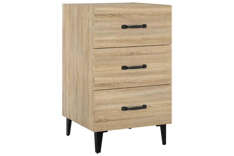 beBasic Nattbord sonoma eik 40x40x66 cm konstruert tre - Brun - Møbler - Bord - Avlastningsbord - Sengebord & nattbord