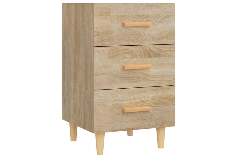 beBasic Nattbord sonoma eik 40x40x66 cm konstruert tre - Brun - Møbler - Bord - Avlastningsbord - Sengebord & nattbord