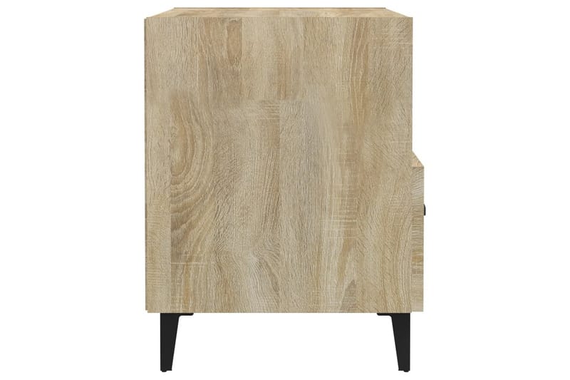 beBasic Nattbord sonoma eik konstruert tre - Brun - Møbler - Bord - Avlastningsbord - Sengebord & nattbord