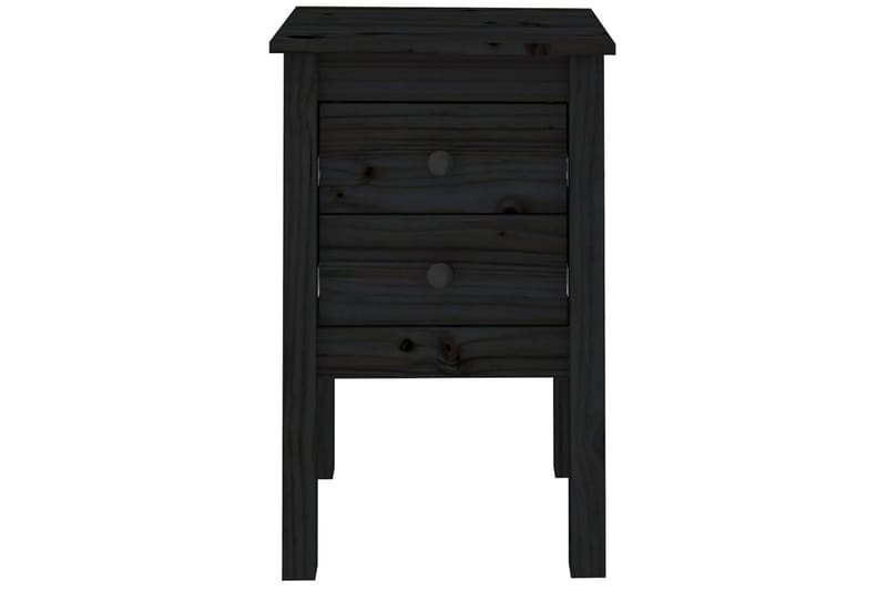 beBasic Nattbord svart 40x35x61,5 heltre furu - Svart - Møbler - Bord - Avlastningsbord - Sengebord & nattbord
