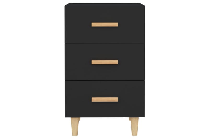 beBasic Nattbord svart 40x40x66 cm konstruert tre - Svart - Møbler - Bord - Avlastningsbord - Sengebord & nattbord