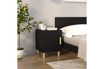 beBasic Nattbord svart konstruert tre - Svart - Møbler - Bord - Avlastningsbord - Sengebord & nattbord