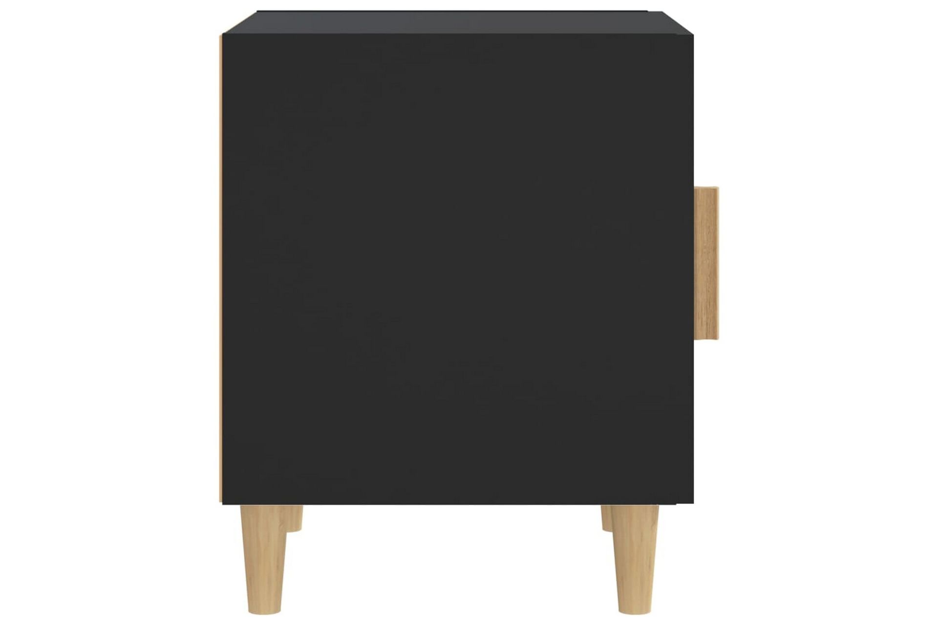 beBasic Nattbord svart konstruert tre - Svart - Møbler - Bord - Avlastningsbord - Sengebord & nattbord