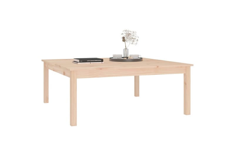 beBasic Salongbord 100x100x40 cm heltre furu - Brun - Møbler - Bord - Avlastningsbord - Lampebord & sidebord