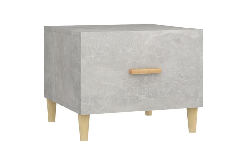 beBasic Salongbord 2 stk betonggrå 50x50x40 cm konstruert tre - GrÃ¥ - Møbler - Bord - Avlastningsbord - Lampebord & sidebord