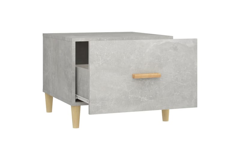 beBasic Salongbord 2 stk betonggrå 50x50x40 cm konstruert tre - GrÃ¥ - Møbler - Bord - Avlastningsbord - Lampebord & sidebord
