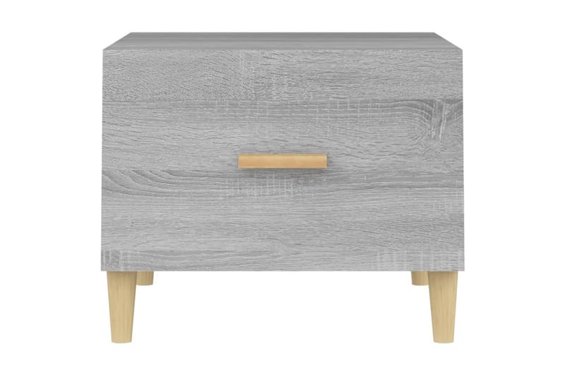beBasic Salongbord 2 stk grå sonoma 50x50x40 cm konstruert tre - GrÃ¥ - Møbler - Bord - Avlastningsbord - Lampebord & sidebord