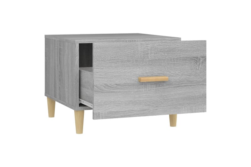 beBasic Salongbord 2 stk grå sonoma 50x50x40 cm konstruert tre - GrÃ¥ - Møbler - Bord - Avlastningsbord - Lampebord & sidebord