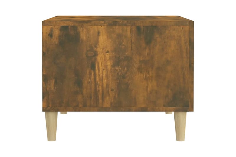 beBasic Salongbord 2 stk røkt eik 50x50x40 cm konstruert tre - Brun - Møbler - Bord - Avlastningsbord - Lampebord & sidebord