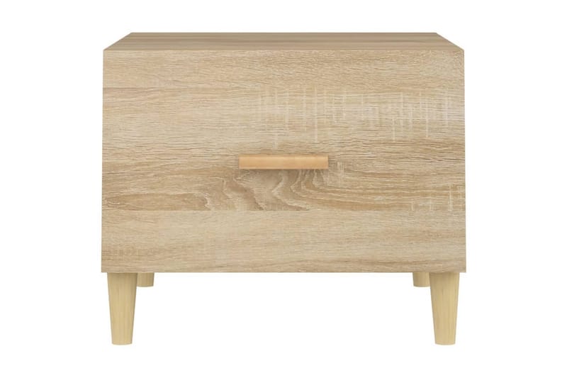 beBasic Salongbord 2 stk sonoma eik 50x50x40 cm konstruert tre - Brun - Møbler - Bord - Avlastningsbord - Lampebord & sidebord