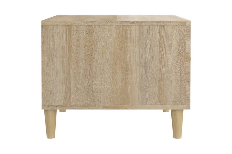 beBasic Salongbord 2 stk sonoma eik 50x50x40 cm konstruert tre - Brun - Møbler - Bord - Avlastningsbord - Lampebord & sidebord