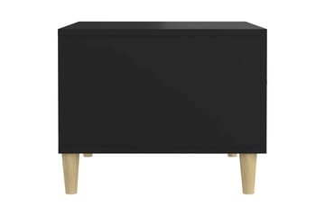 beBasic Salongbord 2 stk svart 50x50x40 cm konstruert tre - Svart - Møbler - Bord - Avlastningsbord - Lampebord & sidebord