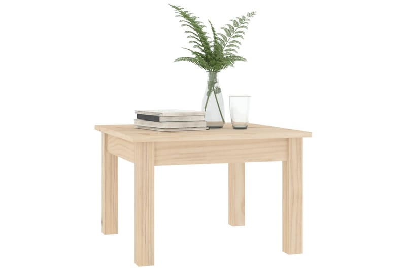 beBasic Salongbord 45x45x30 cm heltre furu - Brun - Møbler - Bord - Avlastningsbord - Lampebord & sidebord