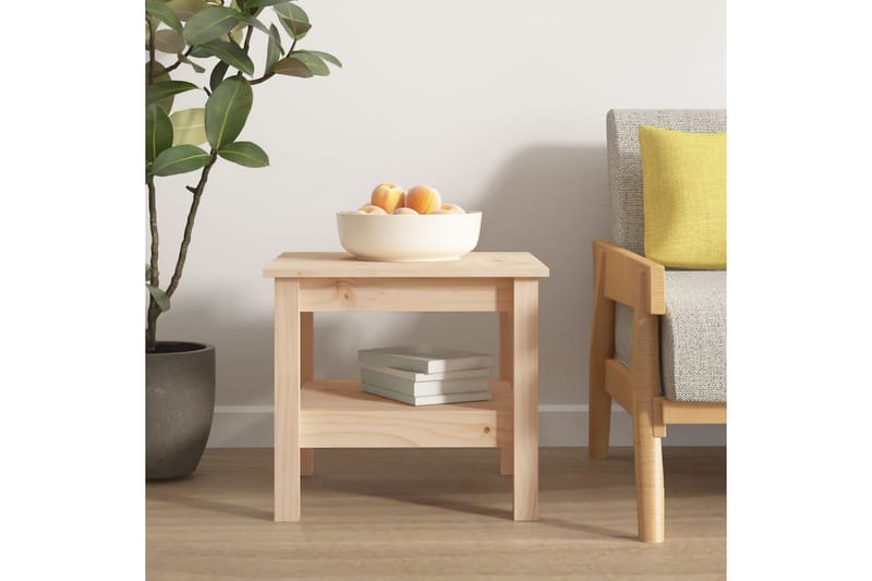beBasic Salongbord 45x45x40 cm heltre furu - Brun - Møbler - Bord - Avlastningsbord - Lampebord & sidebord