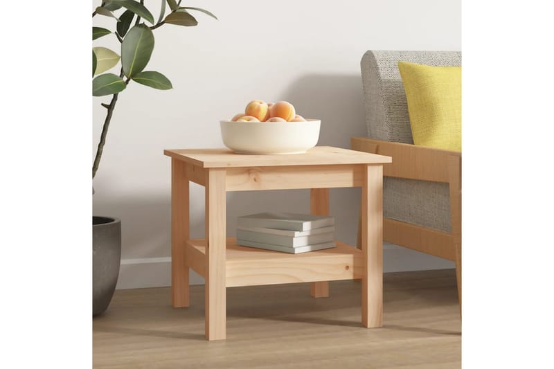 beBasic Salongbord 45x45x40 cm heltre furu - Brun - Lampebord & sidebord - Brettbord og småbord