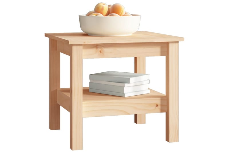 beBasic Salongbord 45x45x40 cm heltre furu - Brun - Møbler - Bord - Avlastningsbord - Lampebord & sidebord