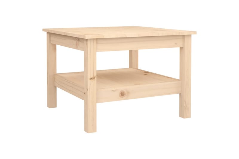 beBasic Salongbord 55x55x40 cm heltre furu - Brun - Møbler - Bord - Avlastningsbord - Lampebord & sidebord