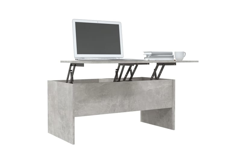 beBasic Salongbord betonggrå 102x50,5x46,5 cm konstruert tre - GrÃ¥ - Lampebord & sidebord - Brettbord og småbord