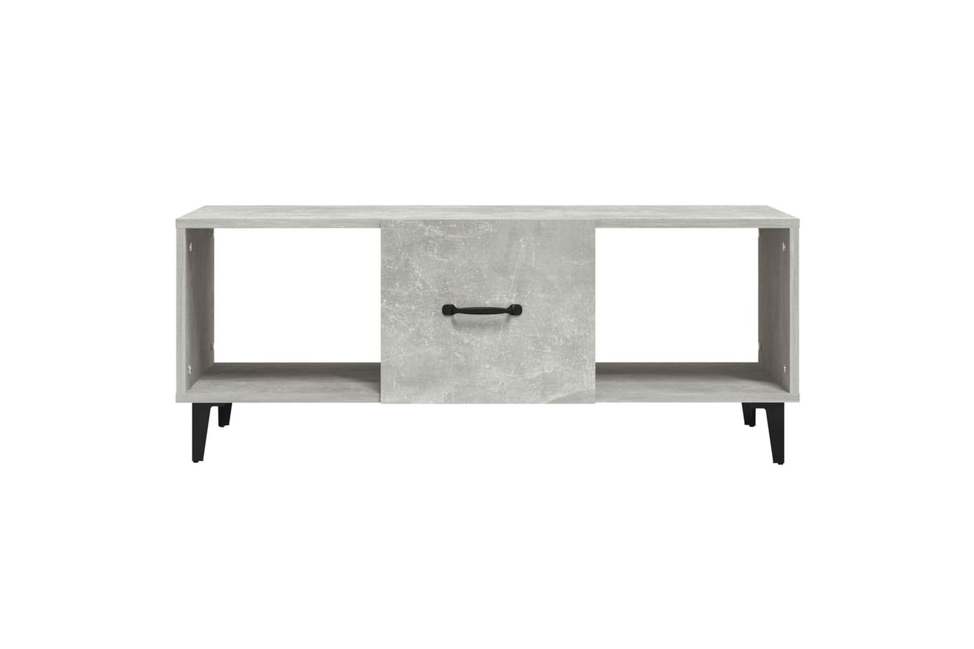 beBasic Salongbord betonggrå 102x50x40 cm konstruert tre - GrÃ¥ - Møbler - Bord - Avlastningsbord - Lampebord & sidebord