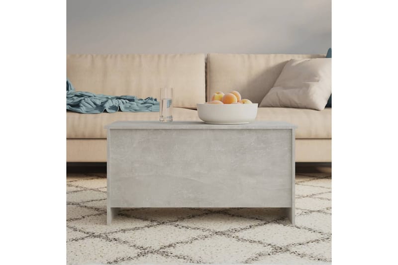 beBasic Salongbord betonggrå 102x55,5x52,5 cm konstruert tre - GrÃ¥ - Møbler - Bord - Avlastningsbord - Lampebord & sidebord