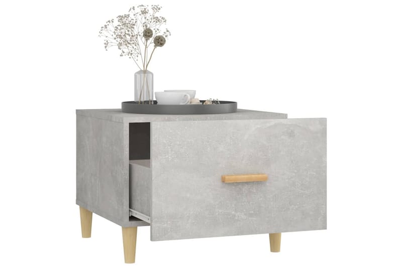 beBasic Salongbord betonggrå 50x50x40 cm konstruert tre - GrÃ¥ - Møbler - Bord - Avlastningsbord - Lampebord & sidebord